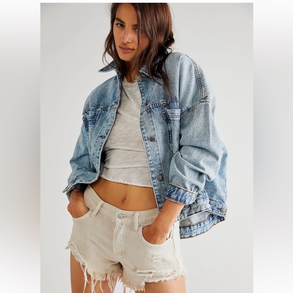 Free People Opal Swing Denim Jacket